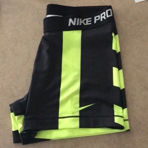 Nike Pro compression shorts.